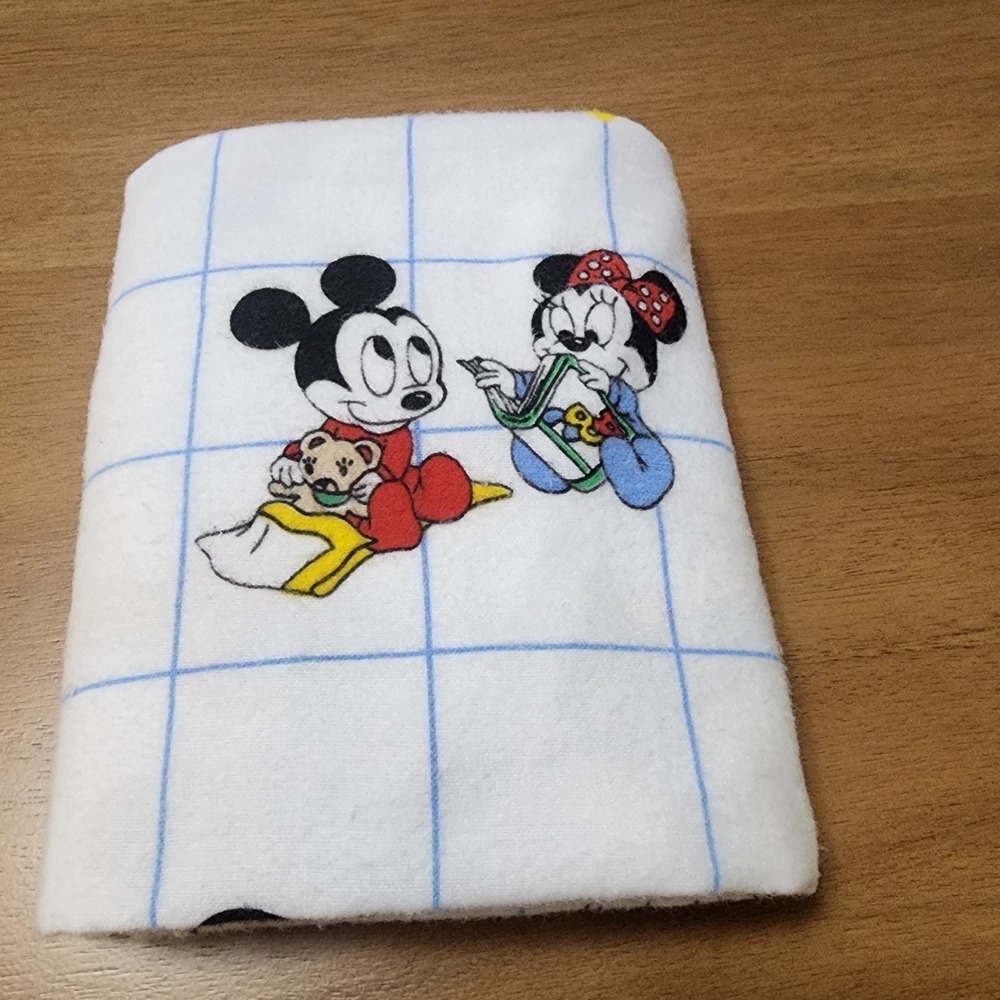 Vintage Dundee Disney Babies Receiving Blanket Primary Colors